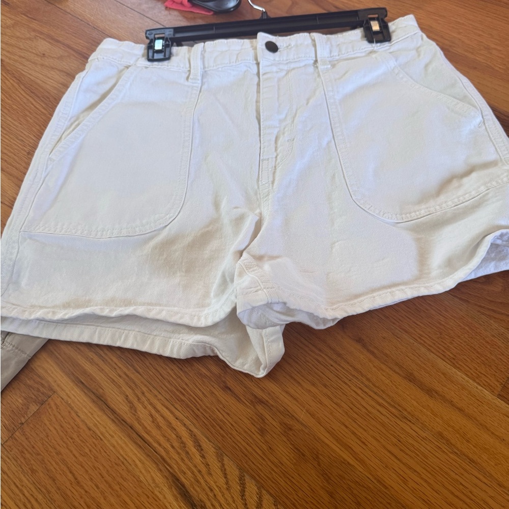 Women's White Jean Shorts